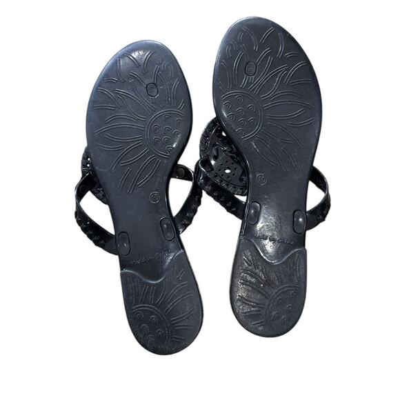 JACK ROGERS Black GEORGICA Women's Jelly Sandals Size 10 - Picture 8 of 9